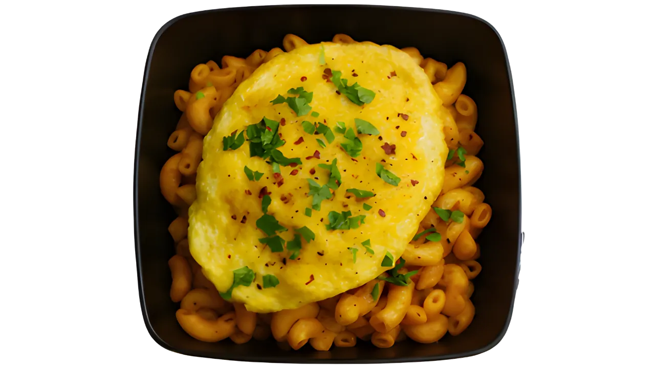 Macaroni with Omelette 3