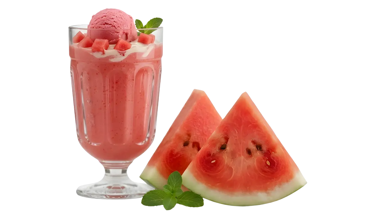 Watermelon Ice Cream Shake